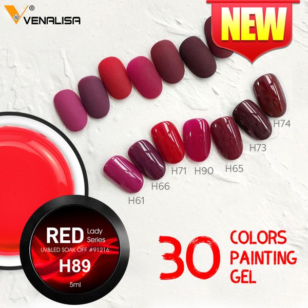 

nail gel red polish art color varish 5ml, Red;pink