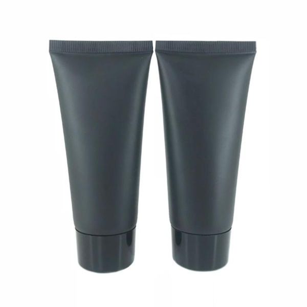 

packing bottles 30pcs 60g frosted black pe soft tube for face cleanser plastic hand cream with foil cosmetic container