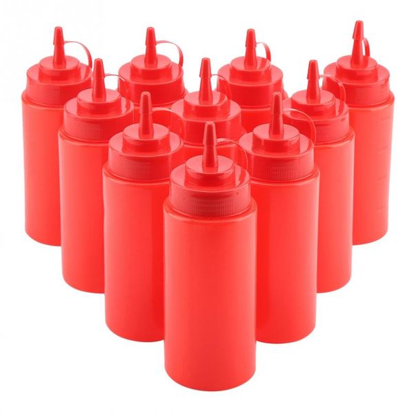 

10pcs / set plastic condiment dispenser for sauce oil cream vineger 460ml