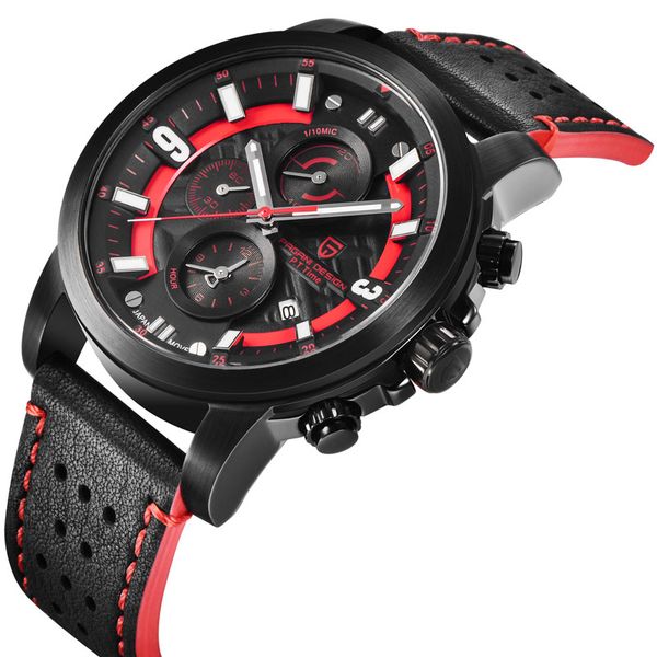 

pagani design 2019 water resistant quartz watch fashion men wrist watch countdown clock male watch, Slivery;brown