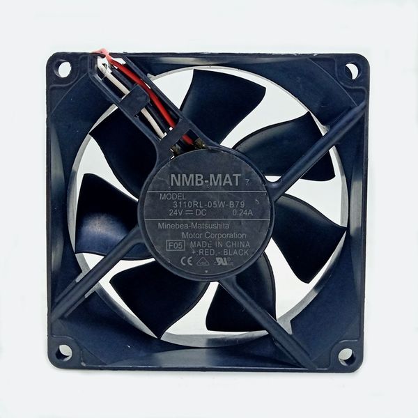 3110RL-05W-B79 NMB 8 cm Çift Bilyalı Fan 8025 80 * 80 * 25mm 24 V RD alarm invertör fanı 80mm soğutma fanı