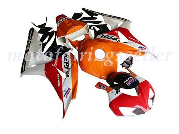 

oem quality new abs full fairings kits fit for honda cbr1000rr (2006-2007) cbr1000rr 06 07 bodywork set white black orange red