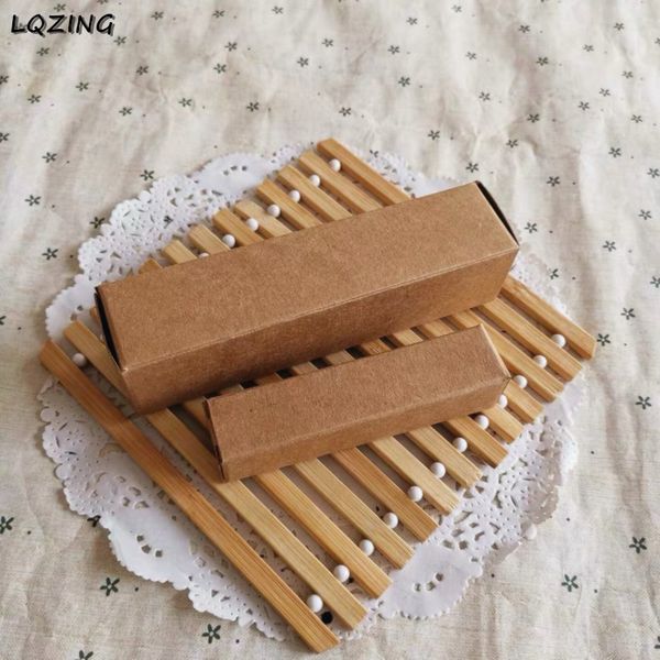 

50pcs/lot long size kraft paper box carton cosmetic lipstick/essential oil boxes and packaging ing