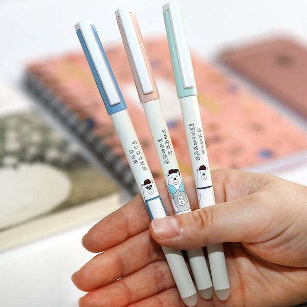 

3шт / серия 0.5mm стираемая black / blue ink гелевая ручка школа канцелярских товаров подарок канцелярские papelaria эсколар волшебные ручки