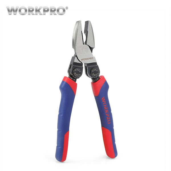 

workpro 8 inch electrical plier flat nose plier offset pistol handle combination pliers cable wire cutter
