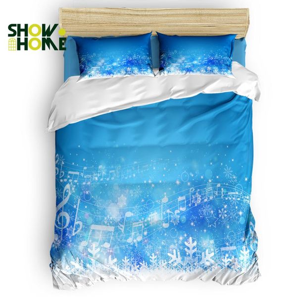 

showhome пододеяльник blue sky white snow christamsпододеяльник набор 4 шт постельного белья для кроватей