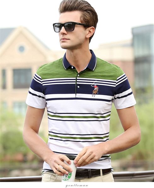 

известный дизайнер поло мужские рубашки поло человек роскошные футболки с коротким рукавом новая мода рыцарь топы одежда 3 цвета дополнитель, White;black