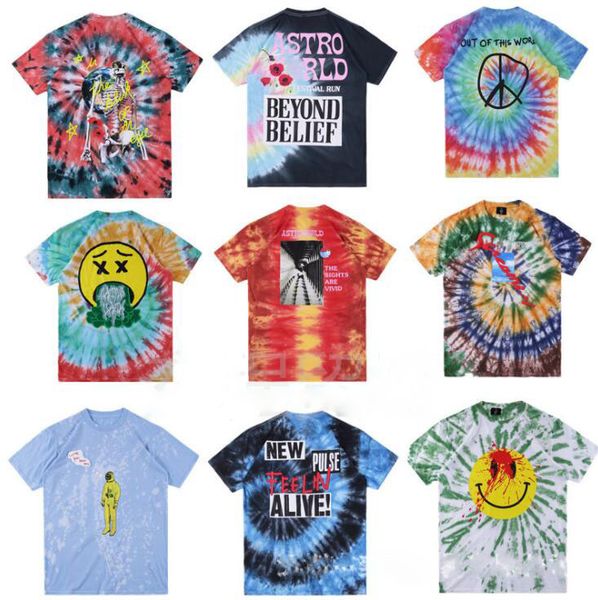 

wish shirt dyeing travis scott astroworld you tour tee 19ss cactus astronaut tie t here were women men hip-hop t-shirts s-xl cbqf, Black