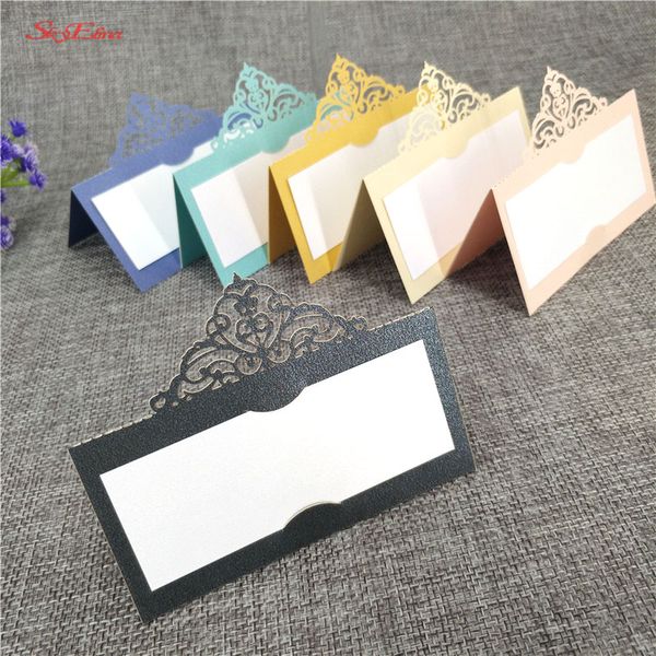 

10/50/100 pcs laser cut heart shape place cards wedding name cards for wedding party table decoration decoration 6z