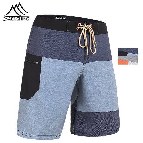 

saenshing 2019 new beach board shorts men surfing swim shorts breathable sport short male maillot de bain plus size