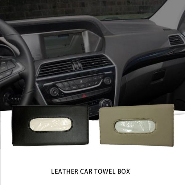 

car sun visor tissue box car tissue bag leather paper towel clip sun visor tray