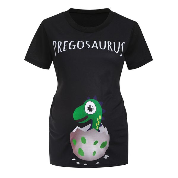 

muqgew maternity t-shirt mommy letter easter egg dinosaur t-shirt women short sleeve summer pregnancy clothes maternity top, White