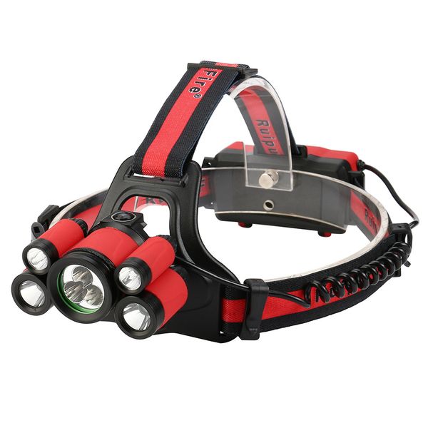 

40000 lm 7x xm-l t6 led adjustable rechargeable waterproof headlamp headlight set travel camping fishing head torch #5j25