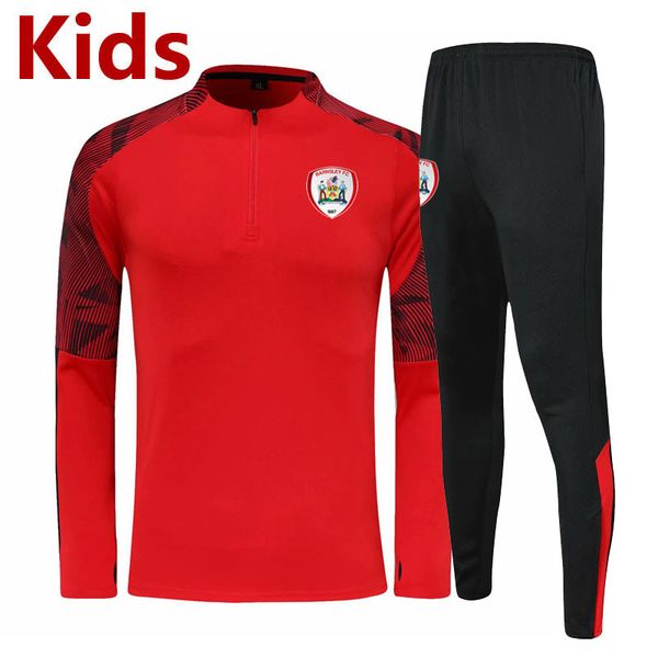 

barnsley fc kids soccer training tracksuits kits barnsley fc youth training sportswear child boys football jackets uniform running sets, Black;blue
