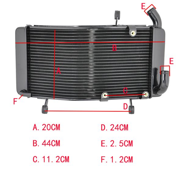 

lopor motorcycle aluminium radiator for 748 748s 916 996 996s 1994-2002 replacement engine water cooling