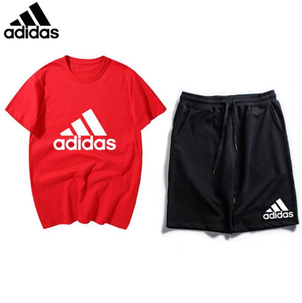 

summer mens tracksuit maserati printed men stall collar o-neck short sleeves pullover with casual jogger pants suits sportsuit, White