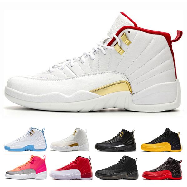 

12 fiba mens basketball shoes designer 12s men gym red game royal university gold dark grey punch sport trainer sneaker shoes