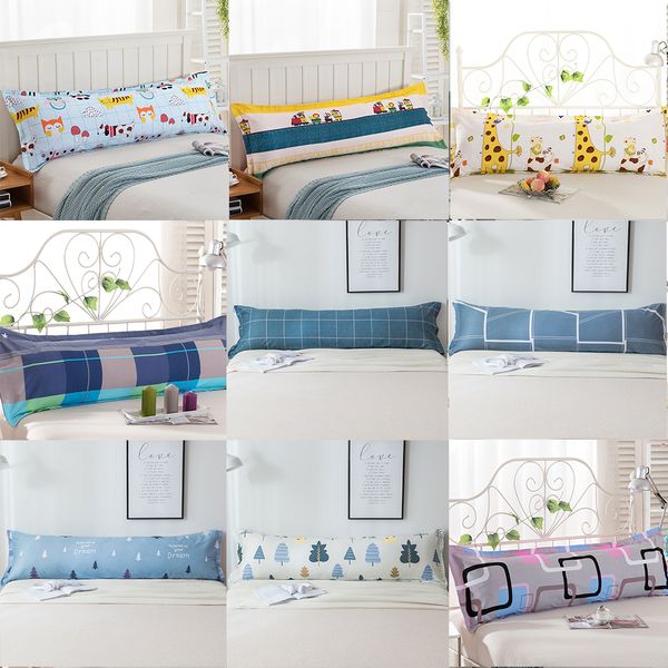 Cilected Comfy Home Pillowcase Geometric Cartoon Print Long Body