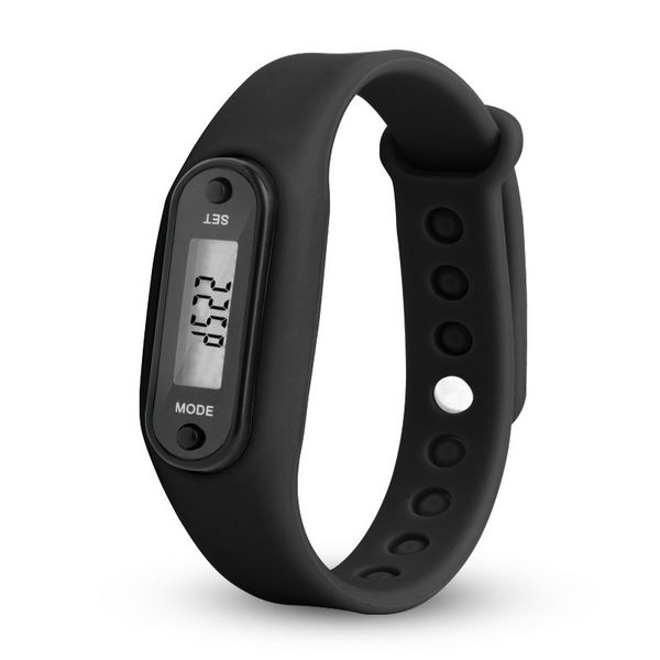 

digital lcd silicone wrist band pedometer run step walk distance calorie counter wrist sport fitness watch 2018 new