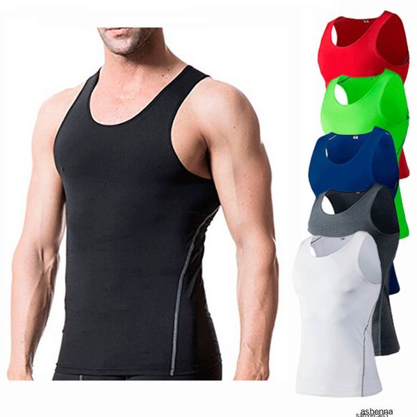 

mens designer t shirt men training tight fit dry vest clothes basketball fitness runninguv8wv0fuh, White;black