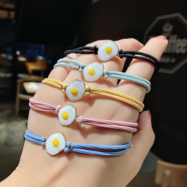 

cute egg волос резинка для канатного девушка женщины браслета волос эластичных удлинителей rings candy pink black синего цвета