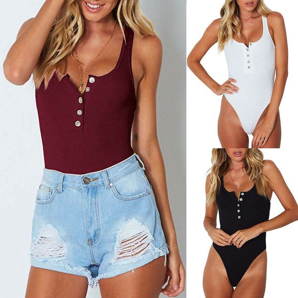 

au women jumpsuit bodycon bodysuit leotard romper sleeveless shirts