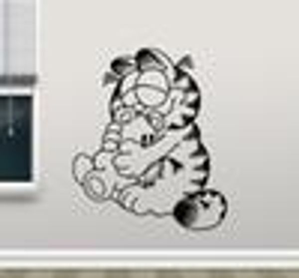 

cartoon cat wall decal removable wallpapers for kids room decor garfield wall vinyl sticker home decor