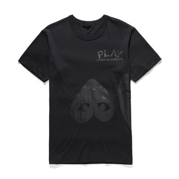 

cdg play for men women commes tshirts with cotton short sleeve des off holiday embroidery heart emoji garcons white clothing t-shirts size, Black;blue