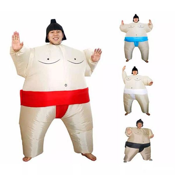 Aufblasbare Sumo Wrestlers Kostüm Erwachsene Fat Suit Outfit rot
