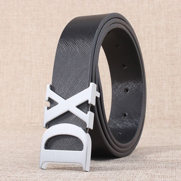 

men's smooth leather casual high-end cowhide zx-897 men's smooth buckle leather casual high-end cowhide belt belt buckle zx-897, Black;brown
