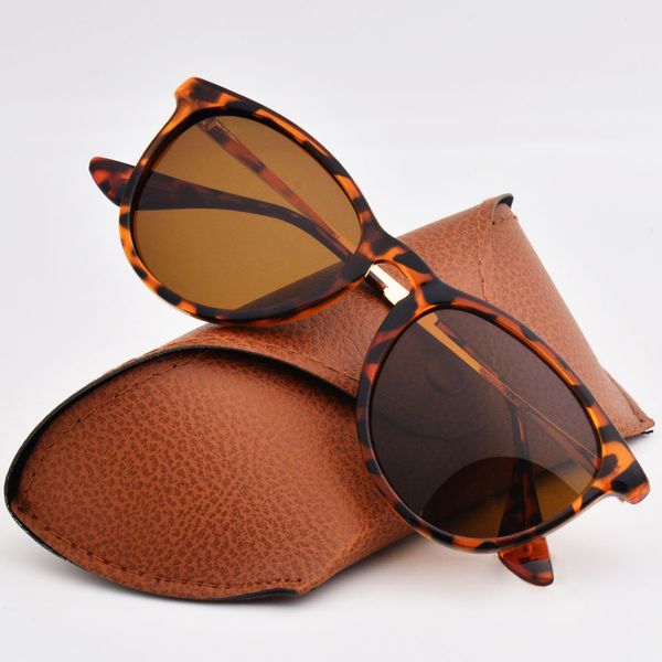

style fashion trend 4171 polarizing sunglasses women men polarized lens retro eyewear sun glasses with original leather case and box, White;black
