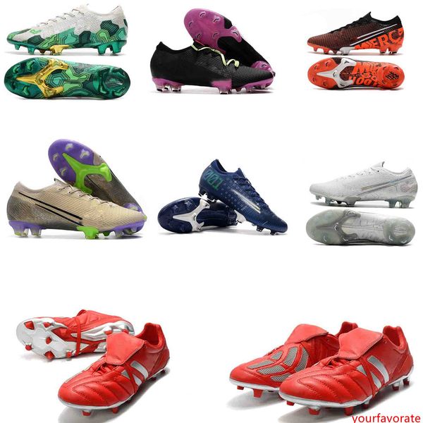 

2020 original white blue cr7 flat soccer cleats mercurial superfly v predator mania 6th soccer shoes cristiano ronaldo football boots