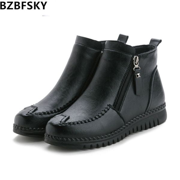 

chaussure femme winter warm shoes woman winter snow boots women 2019 warm ankle boots for women ladies shoe black 35-41
