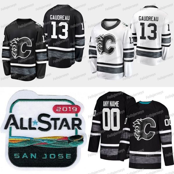 

2019 All Star Calgary Flames Johnny Gaudreau Sean Monahan Sam Bennett Matthew Tkachu David Rittich Elia Lindholm Mark Giordano Hockey Jersey