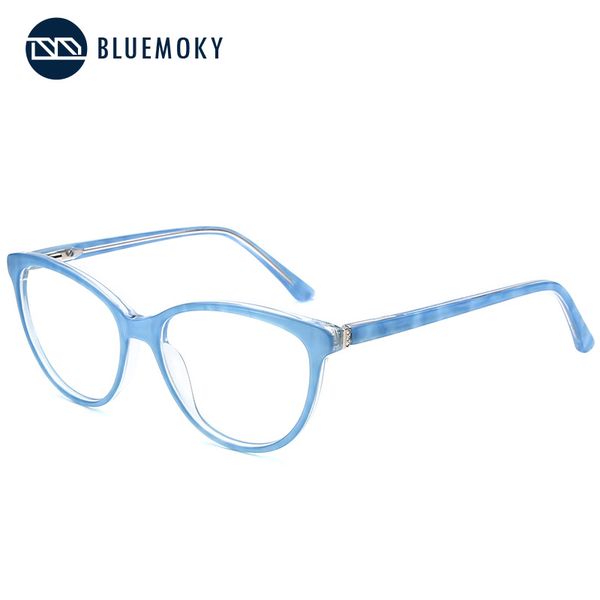 

bluemoky prescription glasses frame women optical myopia eyeglasses eyewear cat eye women optical frames bt7007e 2019, Black