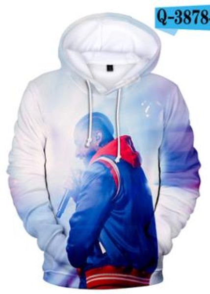 

3d mens nipsey hussle hoodies hooded spring autumn sweatshirts long sleeved pullovers, Black