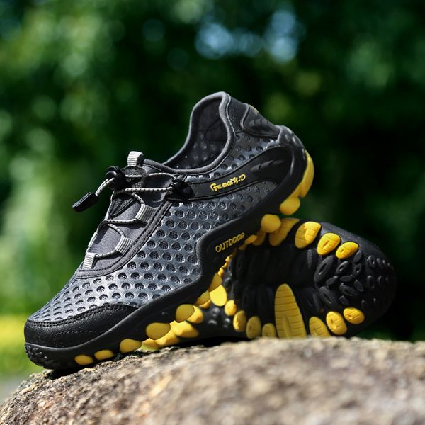 

hiking shoes men mountain climbing shoes outdoor breathable wading women non-slip trekking boots pair sneakers36-45