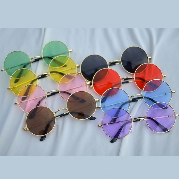 

round sun fashionable transparent jelly color round sun sunglasses glasses fashionable transparent jelly color sunglasses, Silver