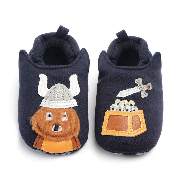 

toddler non-slip boots socks baby cartoon warm shoes anti-slip slipper, Black