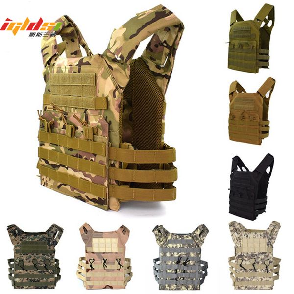 

600d hunting lightweight tactical vest molle plate carrier magazine paintball cs outdoor protective vest, Black;white