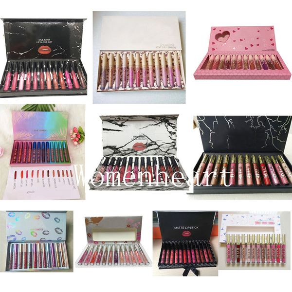 

makeup 12 fashion colors matte lipstick lipgloss 12pcs=1set ing