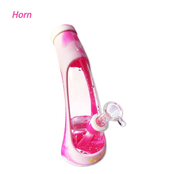 

Rig Glass Bong Платина Обработанная силикона Waxmaid Новый Dab 6 цветов по выбору поставляется с стеклянной миске