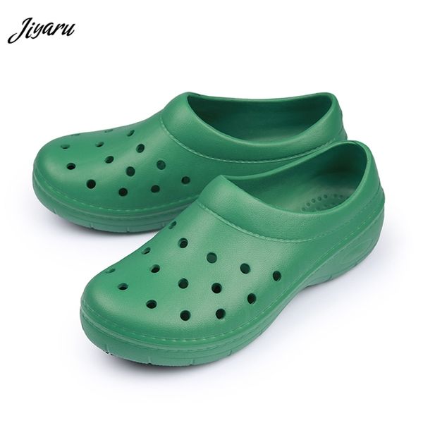 

surgical shoes breathable doctor slippers non slip medical shoes hospital lab slippers doctor chef for summer, Black
