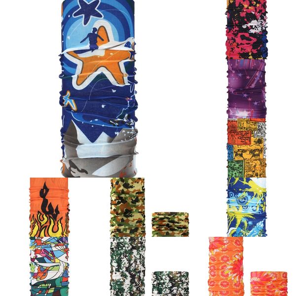 

6t0wb new starry sky magic hairband bandana headband outdoor multifunctional bandanas scarf light breathable scarf soft print face headwear, Black