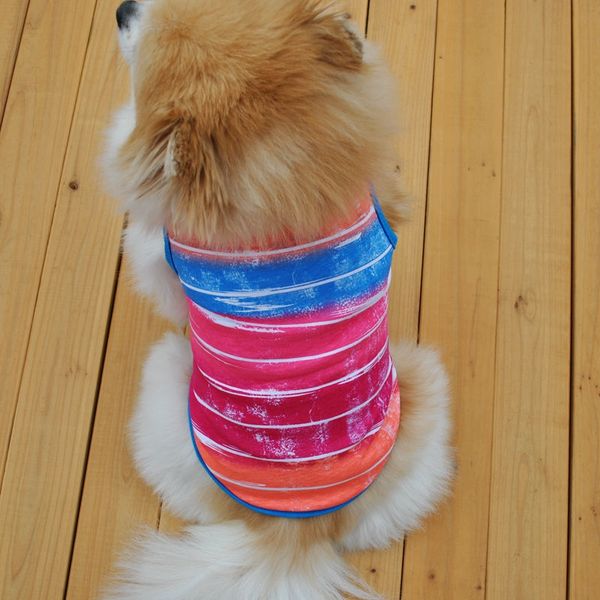 

breathable cotton pet clothes summer casual camouflage dog vest dog t shirt for small dog clothe