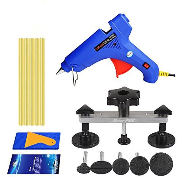 

pdr auto puller glue car dent pdr super tool removal paintless 15pcs ding body repair bridge