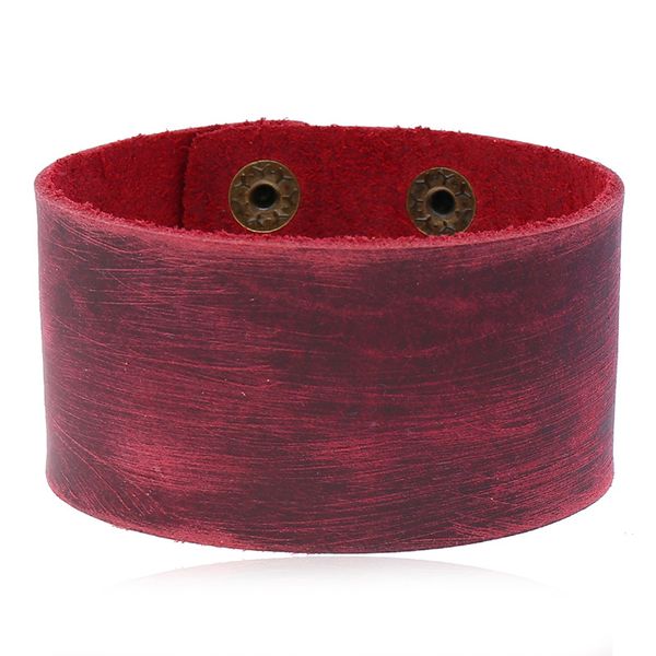 

jmbb винтажные кожаные браслеты для молодых мужчин и женщин любовника мода панк ювелирных изделий тарелки простого браслет fj004, Golden;silver