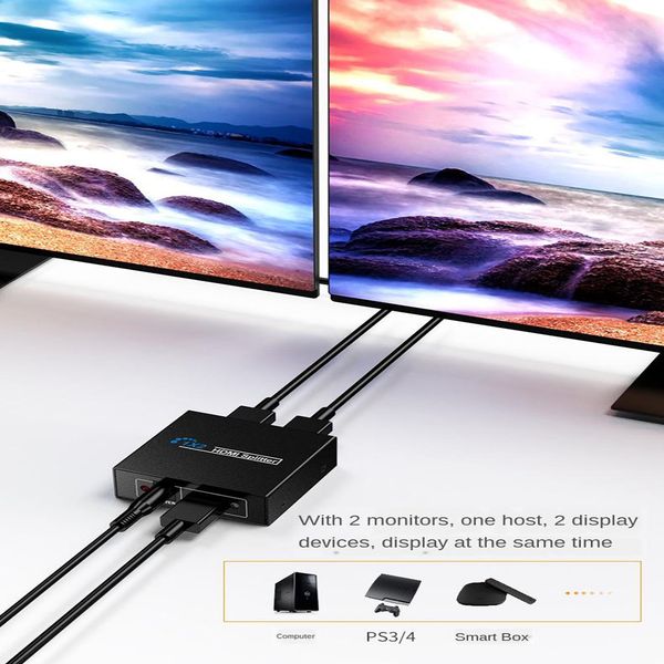 

1080p hdmi 1.4 1 in 2 out splitter 3d 1x2