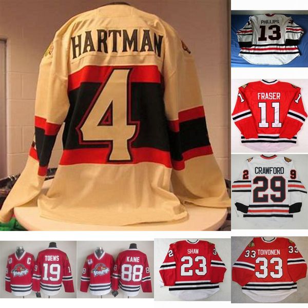 

Mens Rockford IceHogs 17 Bryan Bickell 33 Hannu Toivonen 24 Sean McEachran 19 Jonathan Toews 29 Corey Crawford 11 Colin Fraser Hockey Jersey