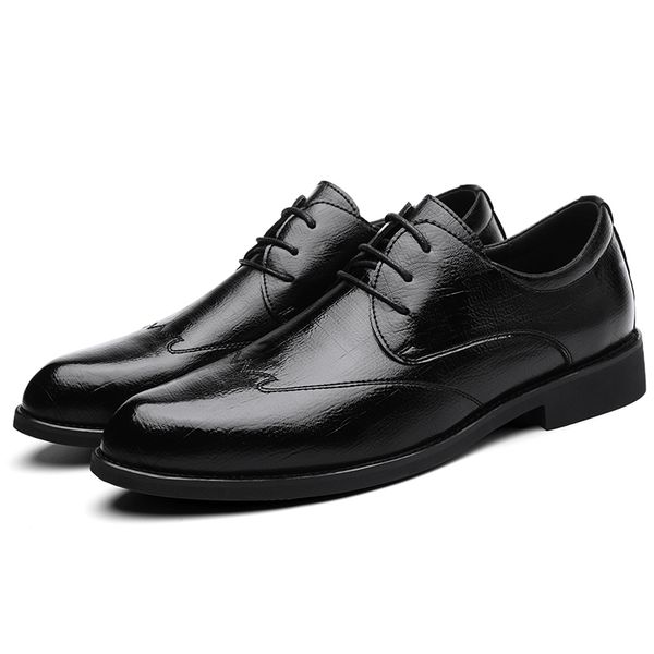 

men's casual shoes black formal oxford shoes for men wedding leather italy pointed toe mens dress oxford *